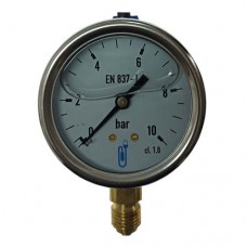 Манометър радиален глицеринов Thermador Ф63 0-10 bar Манометър радиален глицеринов Thermador Ф63 0-10 bar